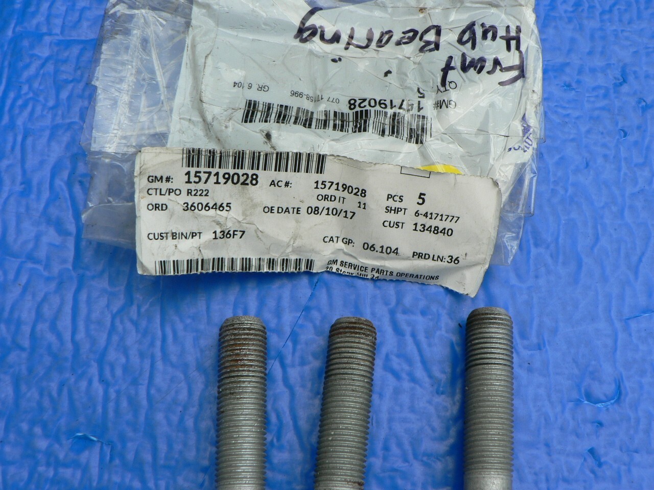 CADILLAC ESCALADE WHEEL BEARING 3 BOLTS GM 15719028 OEM 2016 2020 eBay