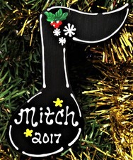 MUSIC NOTE Christmas Ornament U CHOOSE NAME  YEAR Band Choir Orchestra Piano