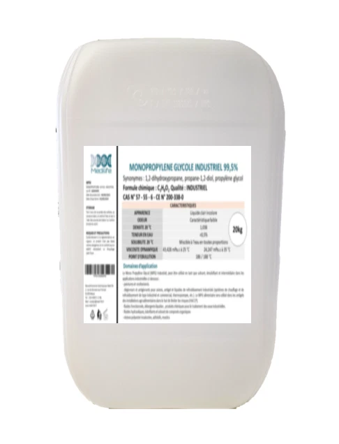 SOLNATCHI Monopropylène glycol GRADE INDUSTRIEL 99,5% 20kg