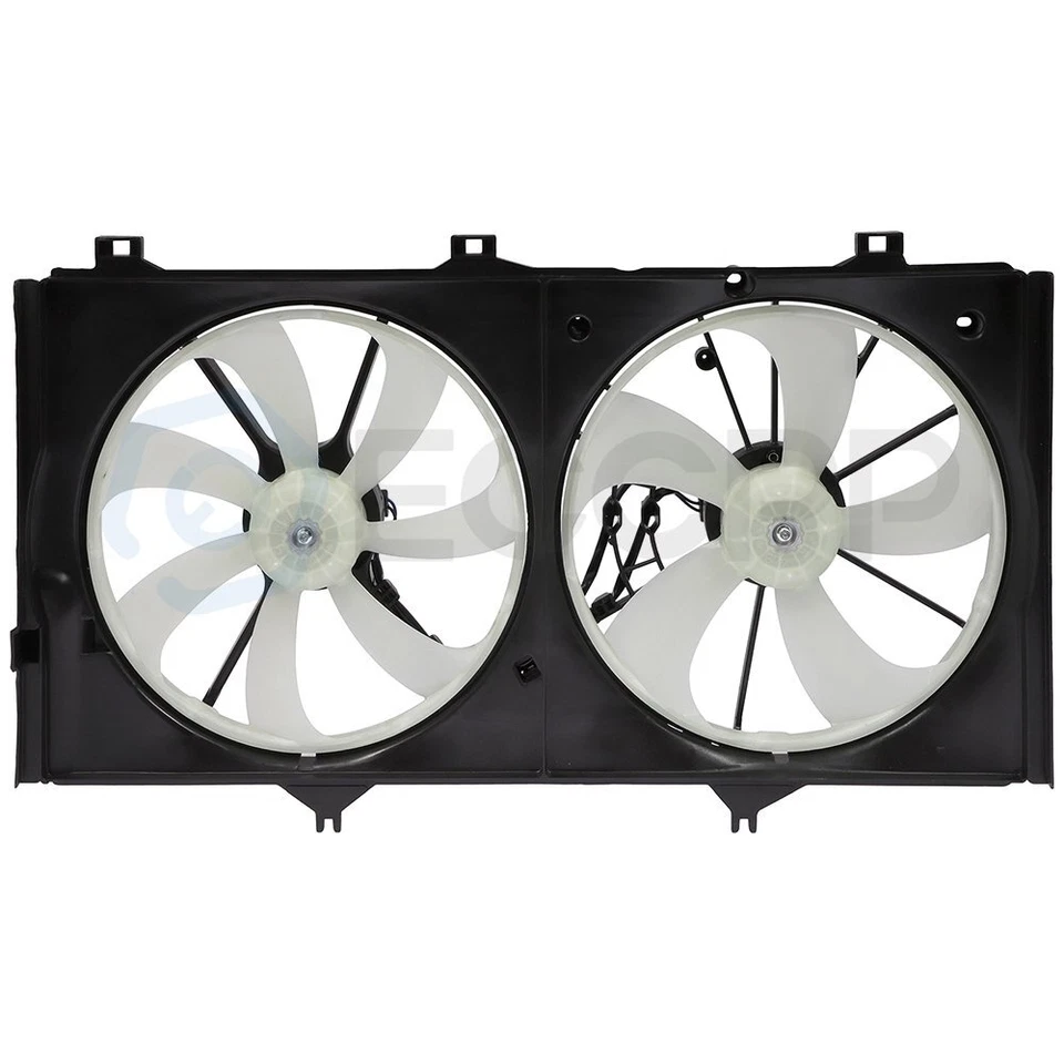 Radiator Condenser Cooling Fan Assembly For 2005-2008 2009-2012 Toyota Avalon - Image 2 of 4