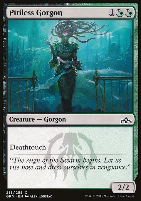 MTG Magic the Gathering Pitiless Gorgon (218/291) Guilds of Ravnica LP
