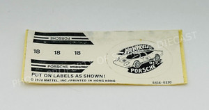 Hot Wheels Redline PORSCHE 917 HK Decal Sticker Sheet ORIGINAL !!!
