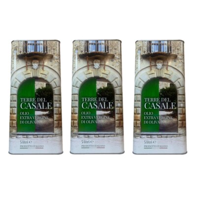 Terre del Casale Extra Virgin Olive Oil 5 Lt - 3 Pieces