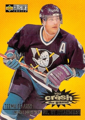 1997-98 Collector's Choice Crash the Game #C8B Teemu Selanne NYI W
