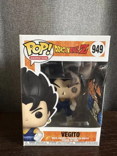 ¡FUNKO POP! Dragon Ball GameStop Exclusivo Vegito #949 con Caja de Arte Personalizada