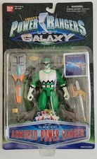 1999 BANDAI Power Rangers Lost Galaxy Green Armored Power Ranger - NEW