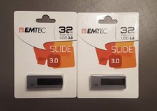 Emtec 32 GB Flash Drive Slide 3.0, NEW in package, 2 total