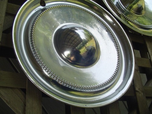 1951 1952 CHRYSLER NEW YORKER HUBCAPS WHEEL COVERS CENTER CAPS ANTIQUE VINTAGE - Picture 8 of 17