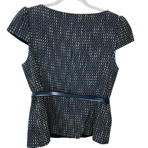 Top de tweed de lana Classiquess Entier para mujer M negro Italia tranquilo lujo dinero antiguo Foto 2 de 4