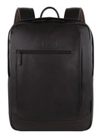 Bugatti Clark Backpack Rucksack Laptoprucksack Rucksack Darkbrown Dunkelblau Neu