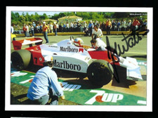 John Watson signed postcard British Formula One Driver