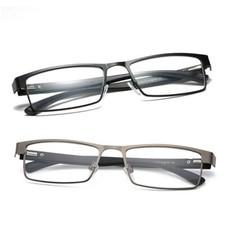 Men's rectangular business metal glasses reading glasses reader 10 4.0 NEW