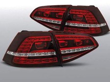 KIT FANALI FARI POSTERIORI A LED GOLF 7 VII, FULL LED ROSSO, STILE GTI-R,NUOVI