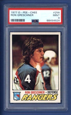1977-78 OPC O-PEE-CHEE #256 RON GRESCHNER PSA 9 MINT New York Rangers