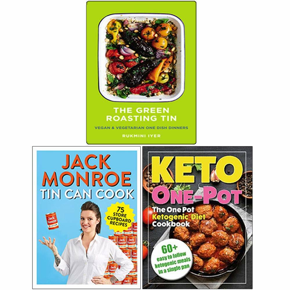 The Green Roasting, Tin Can, The One Pot Ketogenic 3 Books Collection Set NEW