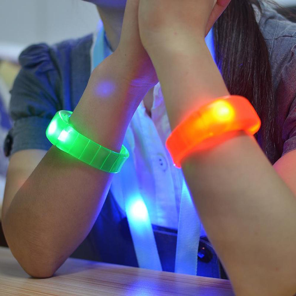 BANGLE BRACELET FLASH GLOW BAND LIGHT-UP EL LED MOTION SOUND ACTIVATED WRISTBAND-image
