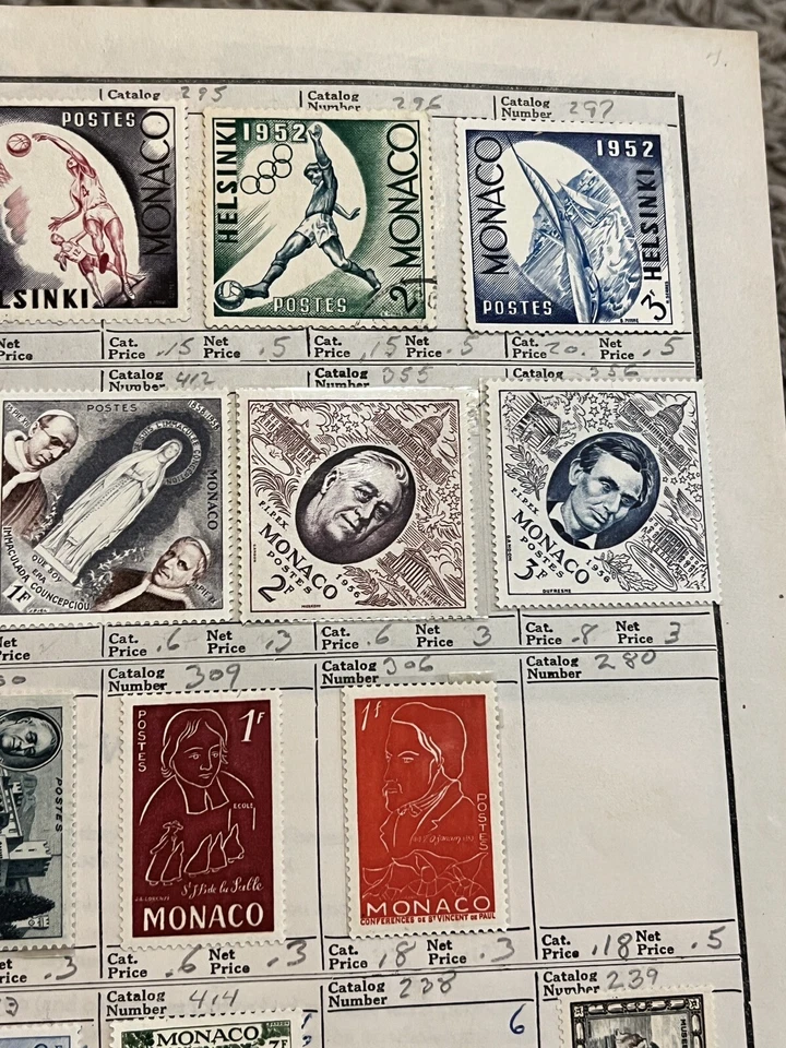MONACO 完好邮票 批量 拍卖 页 奥林匹克、总统、旗帜等 — 第 3/4 张图片