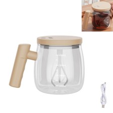 TAZZA AUTOMATICA MISCELAZIONE 500ML RICARICABILE VETRO MESCOLA TÈ CAFFÈ A-750