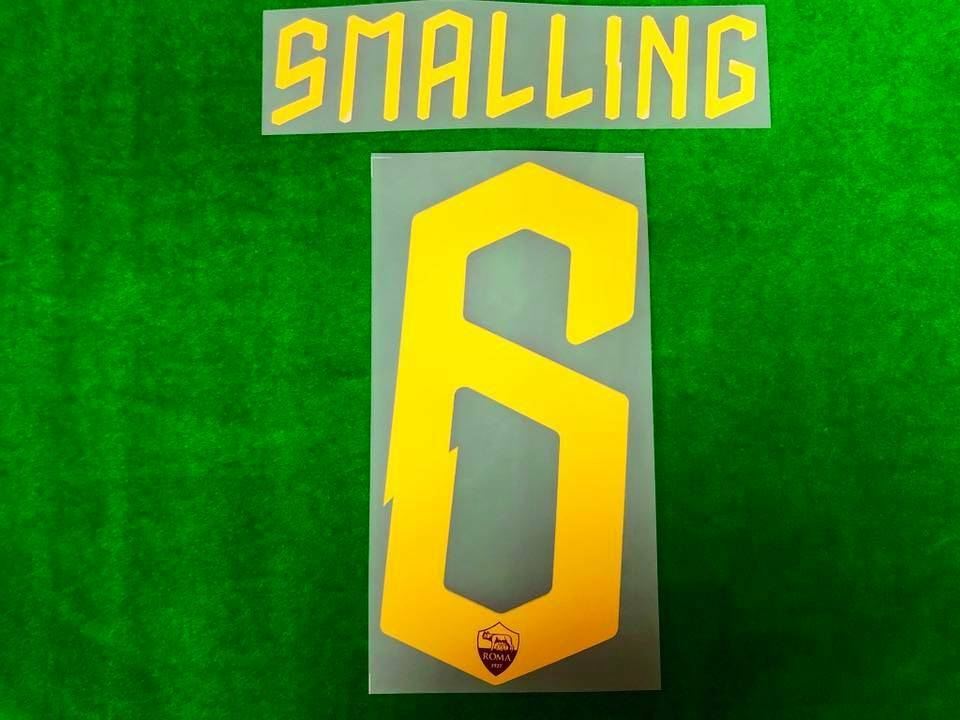 OFFICIAL AS ROMA 3rd 2019-20 SERIE A NAME AND NUMBERING STILSCREEN