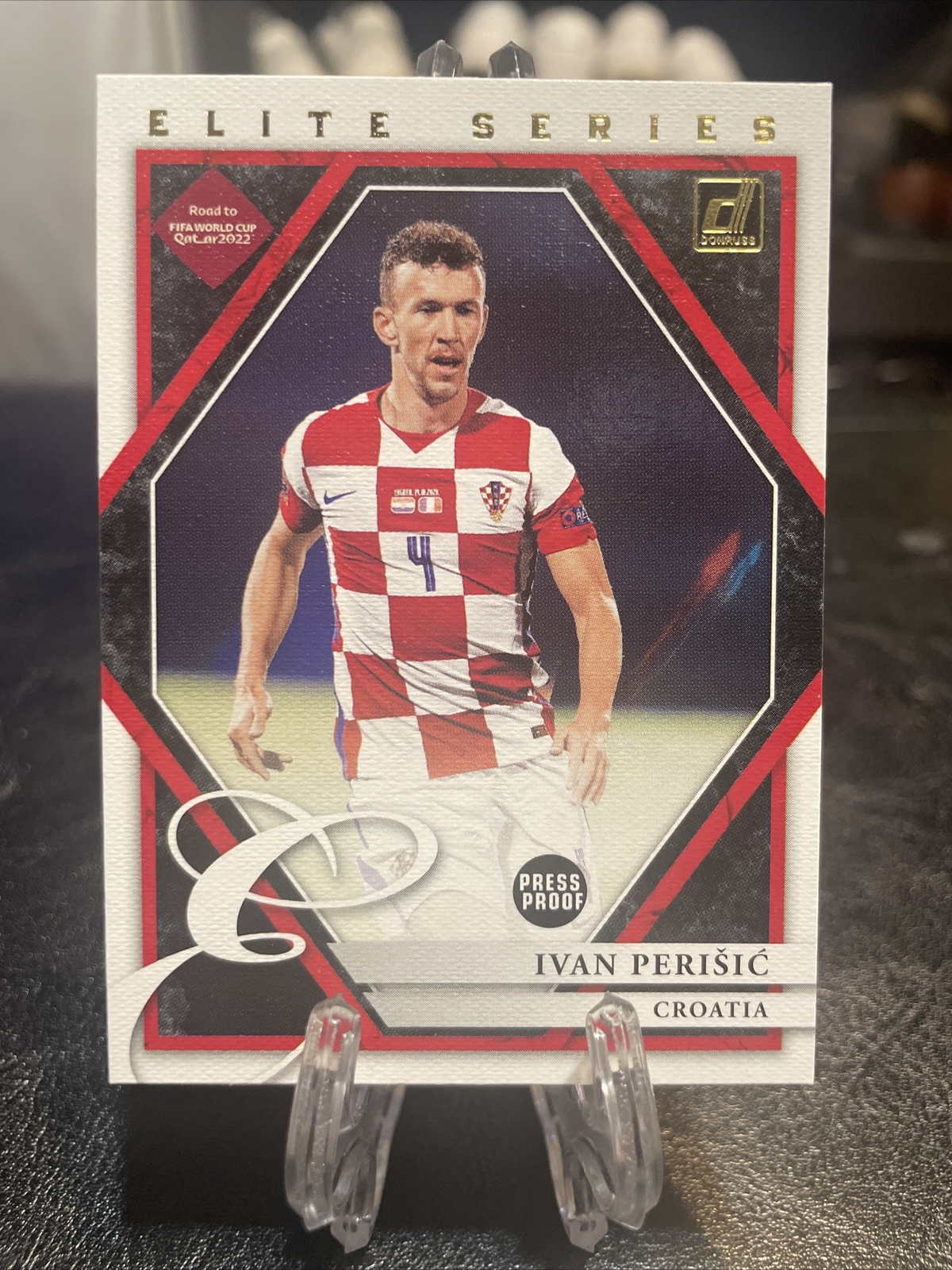 Ivan Perisic 2021-22 Donruss Elite Series Press Proof FIFA World Cup #2 Croatia
