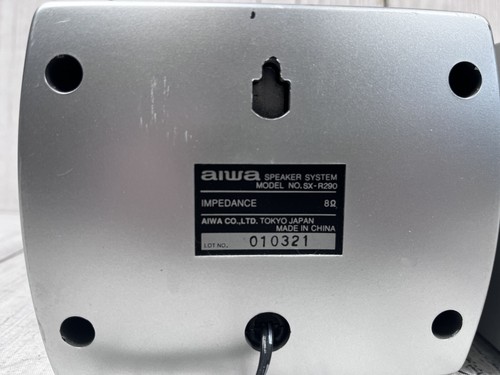 AIWA Speakers SX-R290 Set of 2 Speakers - TESTED WORKING - For CX-NDS55U System - Picture 5 of 7