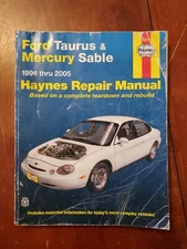 USED Haynes Auto Repair Manual 36075 (11L14) 1996-2005 Ford Taurus Mercury Sable