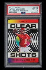 2021 🏈 PSA-8 - #CS-2 - Illusions Patrick Mahomes Clear Shots-Rainbow 