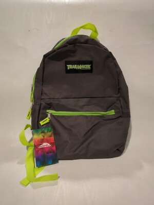 Trailmaker Backpack Standard Size 17'' Bookbag New With Tags Gray/Green 7b