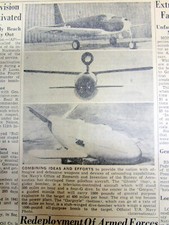1945 newspaper THE FIRST DRONES - unmanned aircraft as MILITARY WEAPONS w photos