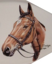 CERAMIC HORSE DECALS 3 SIZES 100mm,75mm & 50mm  ON SHEET 6 HORSES POTTERY KILNS