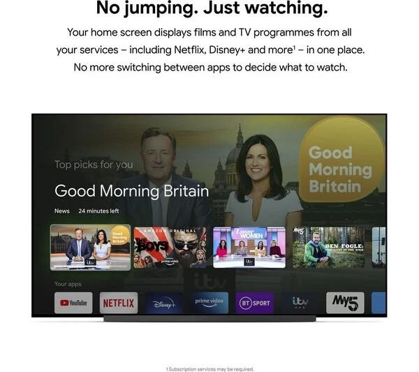 Google Chromecast With Google TV (4K) Y Voz Remoto Blanco - UK - Imagen 4 de 4