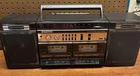 Sanyo MW225A AM/FM Stereo Double Cassette Boombox Tape Player Tested