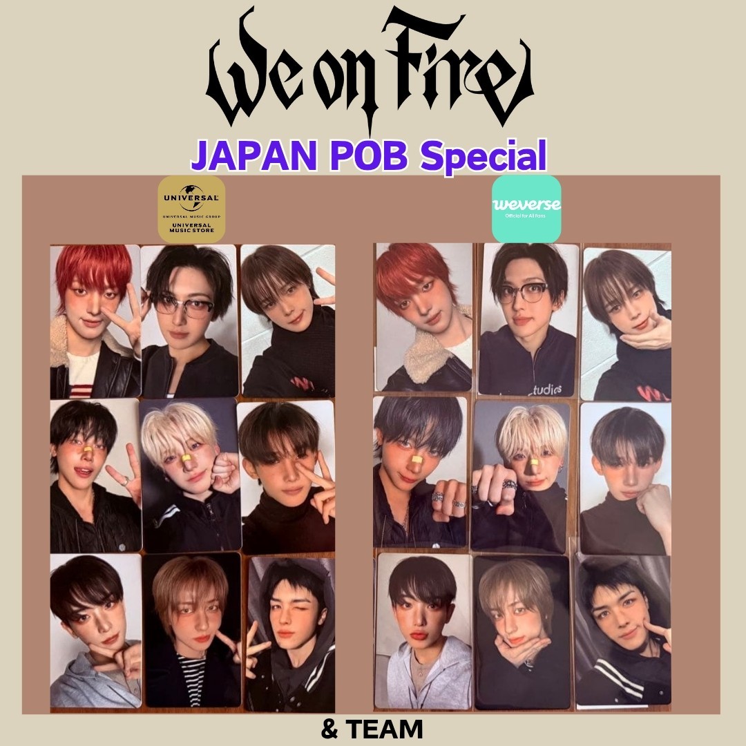 &TEAM We on Fire STUDIO CHOOM YUMA トレカ A &TEAM We on Fire 3rd EP JAPAN SPECIAL Official Photocard andteam