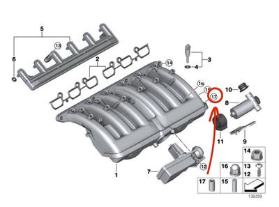 BMW M54 Verschlusskappe 1x Ansaugbrücke Stopfen Id = 7,00mm Alternative