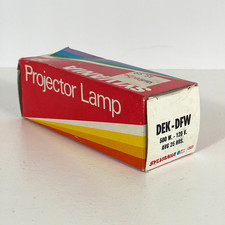 NOS / New In Box Sylvania DEK-DFW Projector Lamp Bulb 500W 120V - Made in USA