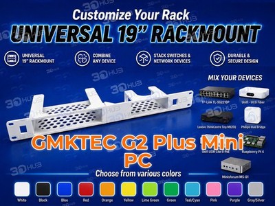 GMKTEC G2 Plus Mini PC 19'' Rackmount 1U - Mix & Match with other devices