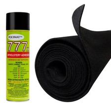 1 Glue 10ft x 45" 120"x45" Black Speaker Box Carpet 777x Glue for Subwoof...