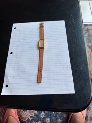 Hamilton Ardmore 6268 Gold Quartz Red  Dial Small Sec Vintage Ladies' Watch .