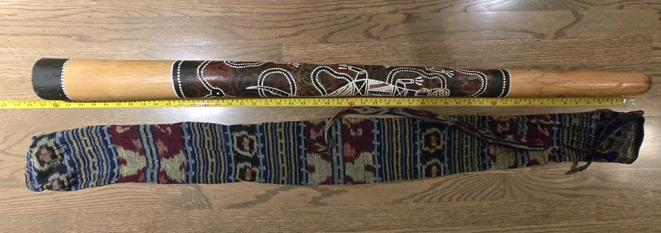Auténtico instrumento musical aborigen australiano didgeridoo - regalo perfecto de Navidad  Foto 3 de 4