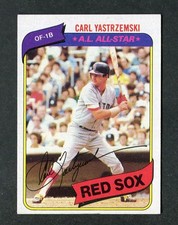 Carl Yastrzemski Boston Red Sox A.L. All-Star 1980 Topps MLB Baseball Card #720