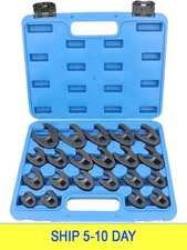 DPTOOL Crows foot Wrench Set 1/2" and 3/8” Drive Flare Nut Crowfoot Wrench Set M