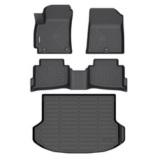 GINOWY- Floor Mats  Cargo Liner for Kia Seltos 2024 2025 2026, TPE All Weath...
