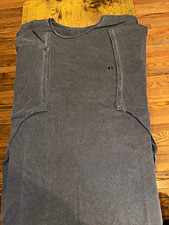 Men's Sweatshirt Gray Solid Pullover Crew Neck Long Sleeve Regular L