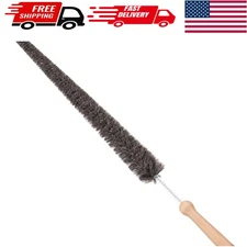 Crafted in Belgium: 28-Inch Soft Goat Hair Dryer Lint Brush & Vent Cleaner