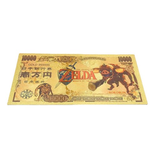 6Pcs The Legend of Zelda Anime Gold Banknotes Anime Manga Zelda Collection Cards - Picture 5 of 9