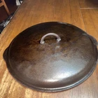 Rare Griswold Cast Iron #14 Low Dome Skillet Lid Seasoned Erie PA USA 474A