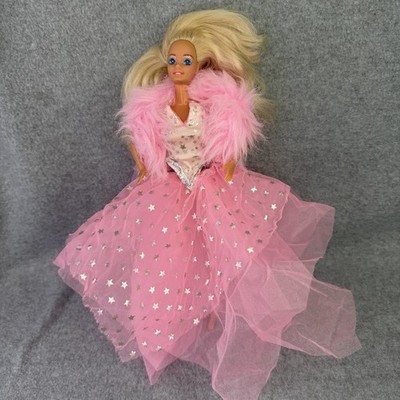 Vintage 1988 Barbie  SuperStar Barbie  Mattel #1604 Pink Blonde 80s