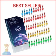 Poseidon 50Pcs Tattoo Cartridge Needles Assorted Mixed Size Round Liner Shader M