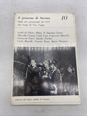 DER PROZESS VON SAVONA - AUSGABEN DES STABILEN THEATERS VON GENUA - MÄRZ 1965