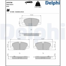 Plaquette de frein Opel INSIGNIA
